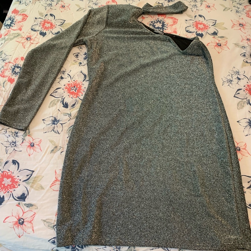 Silver sparkle dress